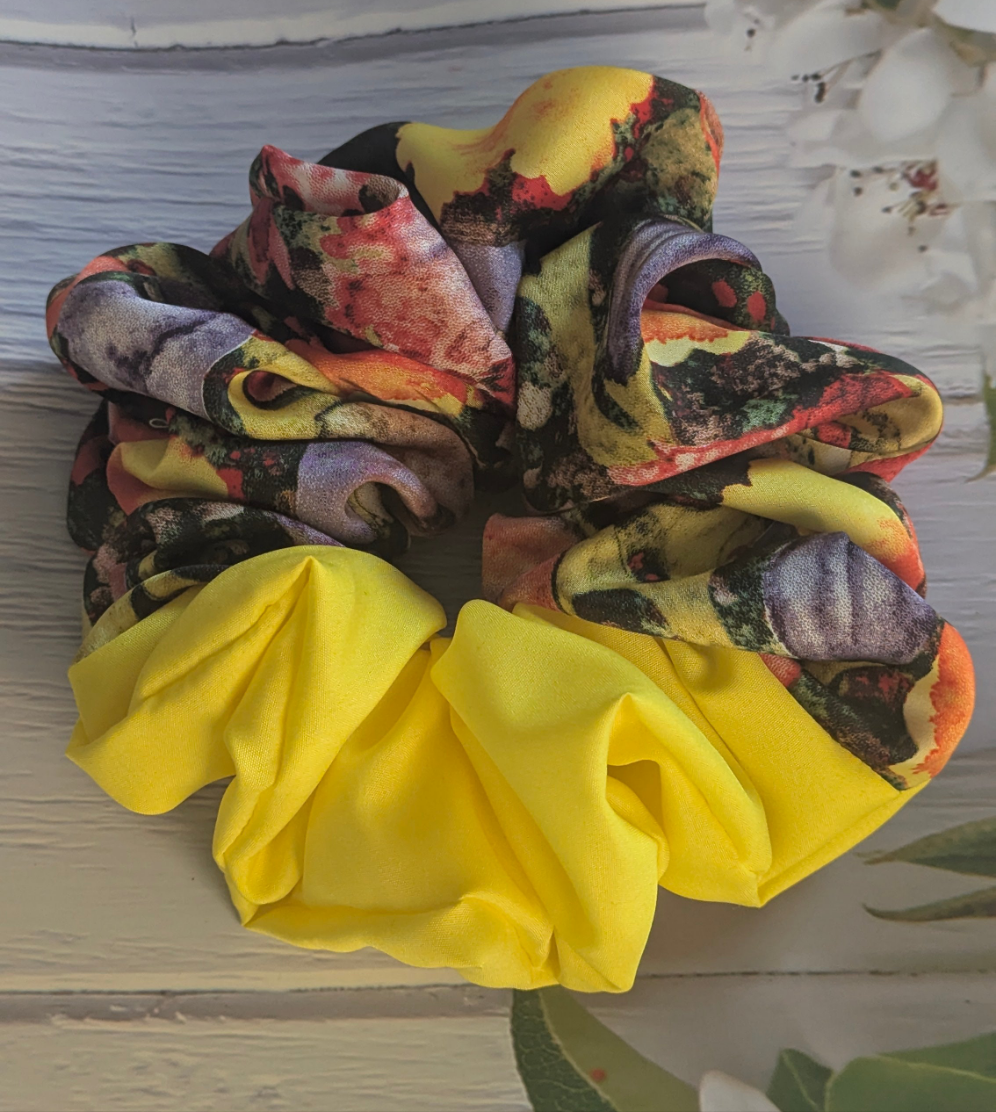 Summer Tropical oversized scrunchie