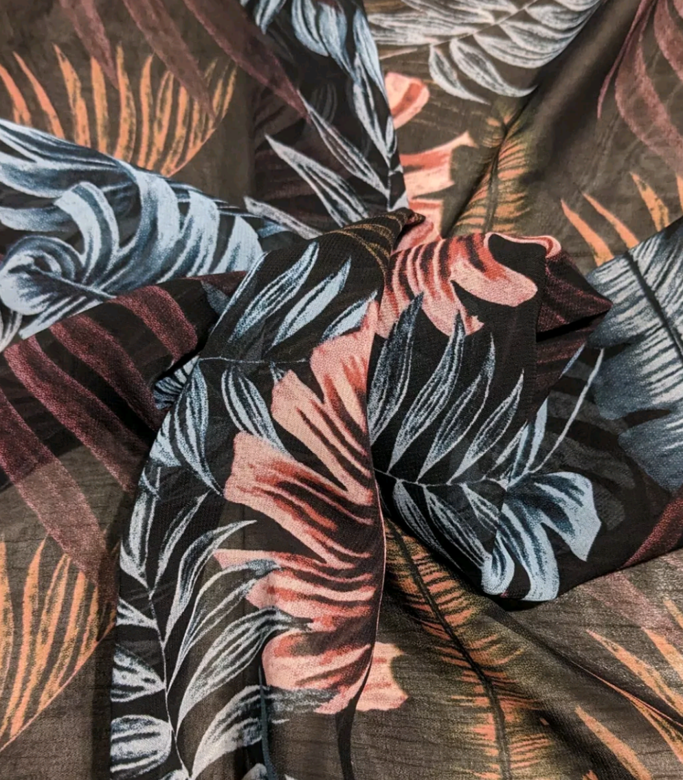 Leaf sarong beach cover up summer holiday