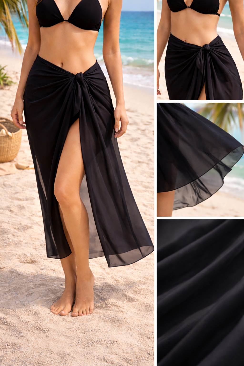 Summer Beach Sarong – Lightweight Swim Cover-Up