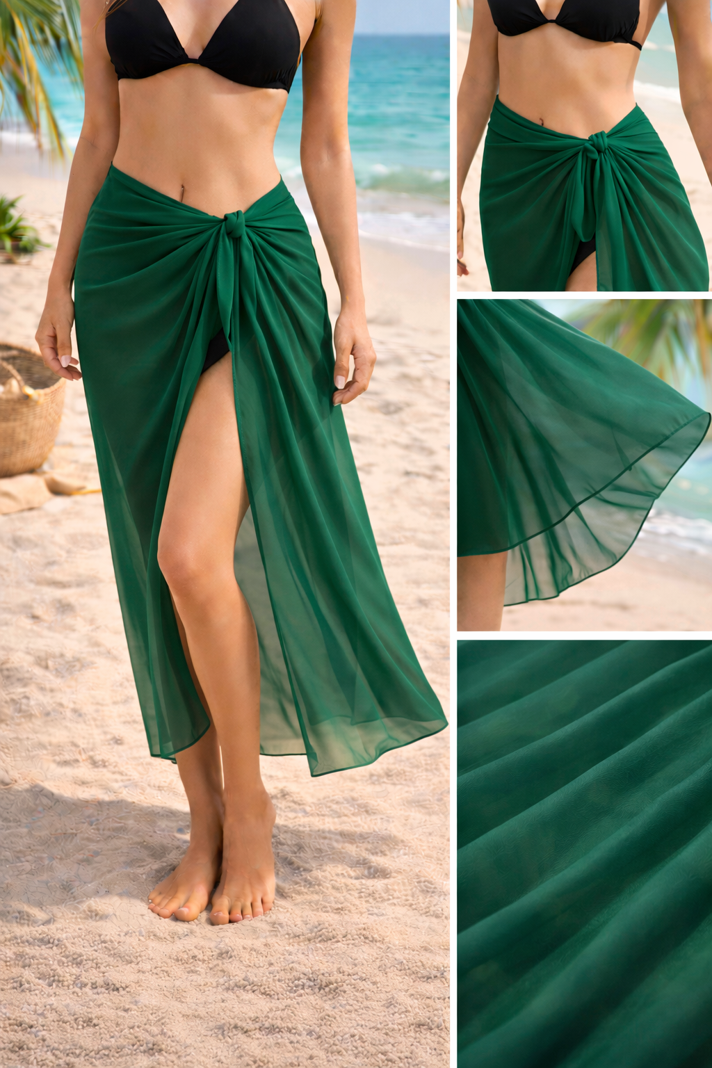 Summer Beach Sarong – Lightweight Swim Cover-Up