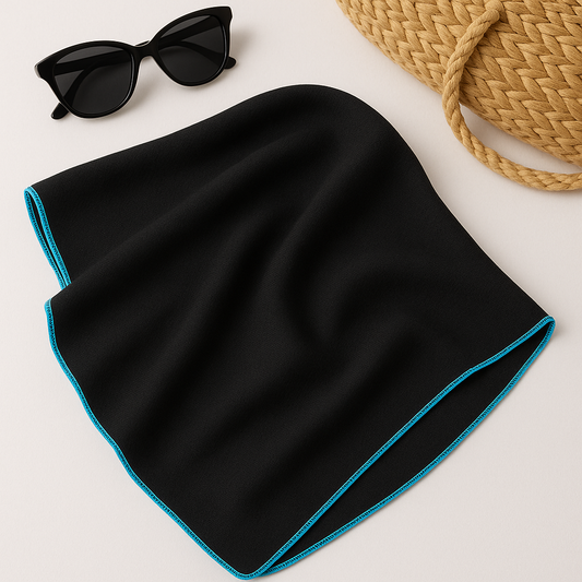 Rectangular Beach Sarong 50×150 cm – Trimmed with Colorful Threads