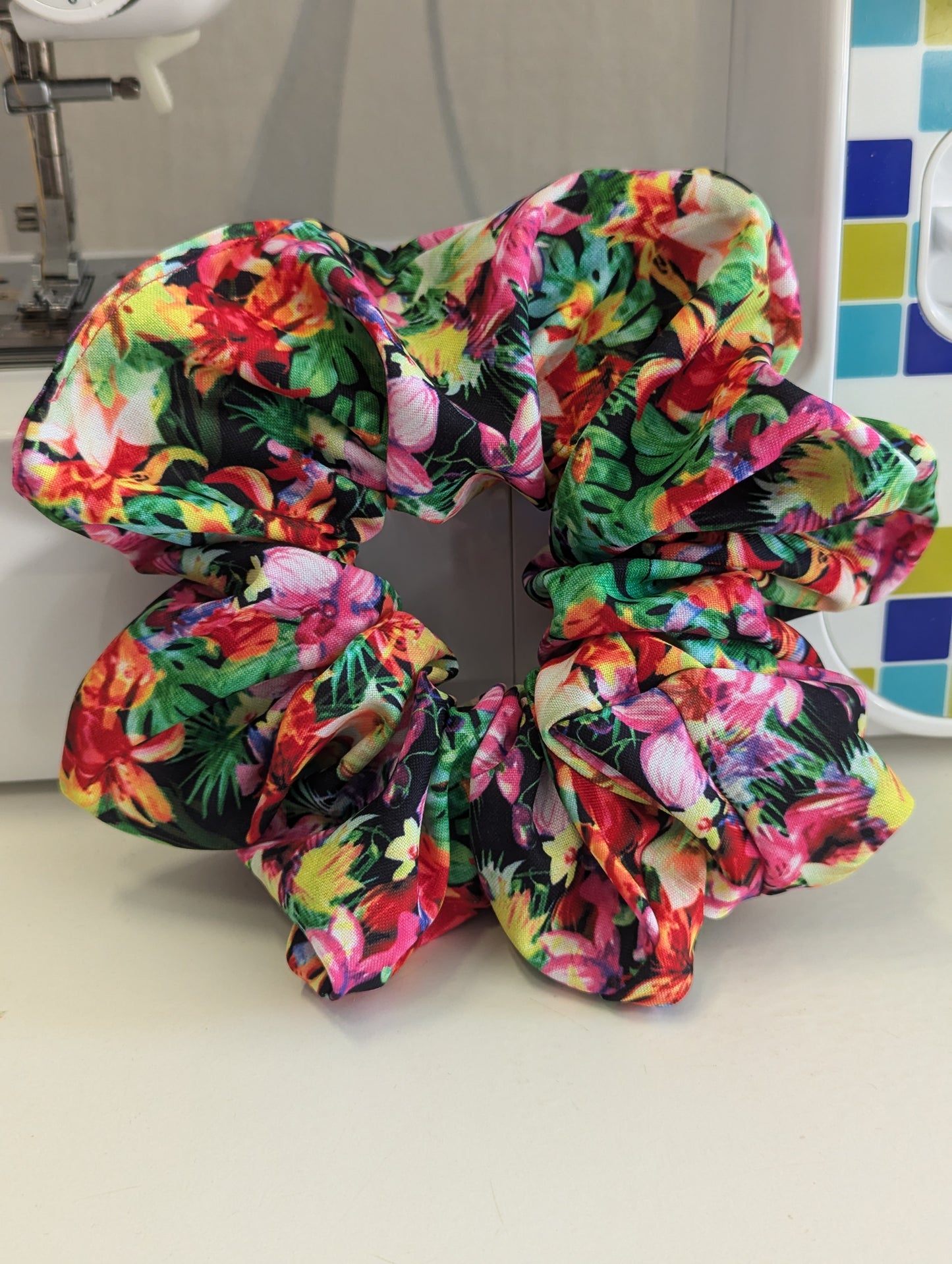 Spring scrunchie