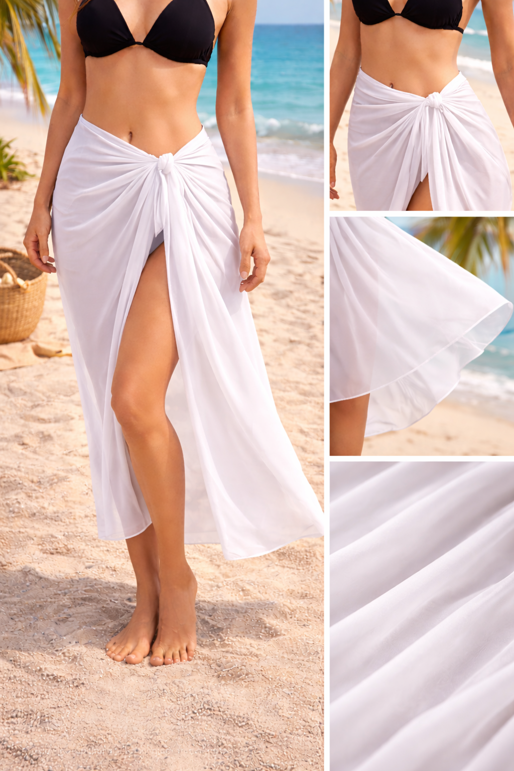 Summer Beach Sarong – Lightweight Swim Cover-Up