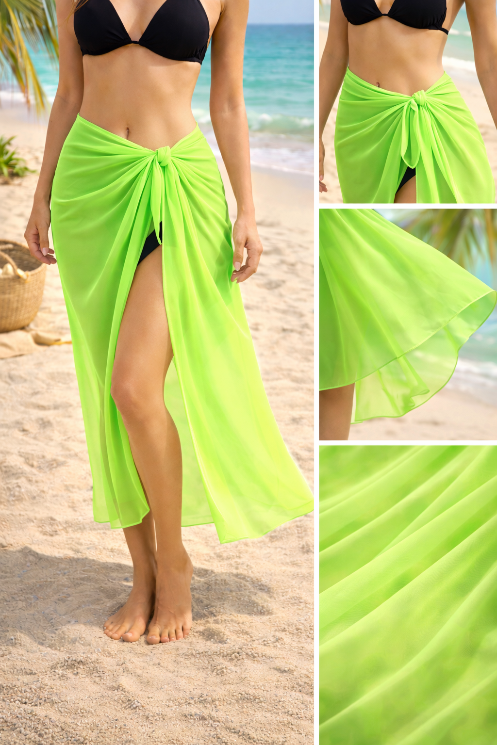 Summer Beach Sarong – Lightweight Swim Cover-Up