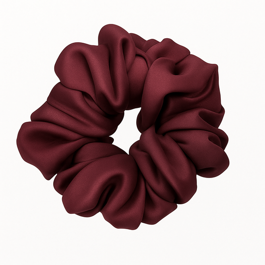 Burgundy regular scrunchie
