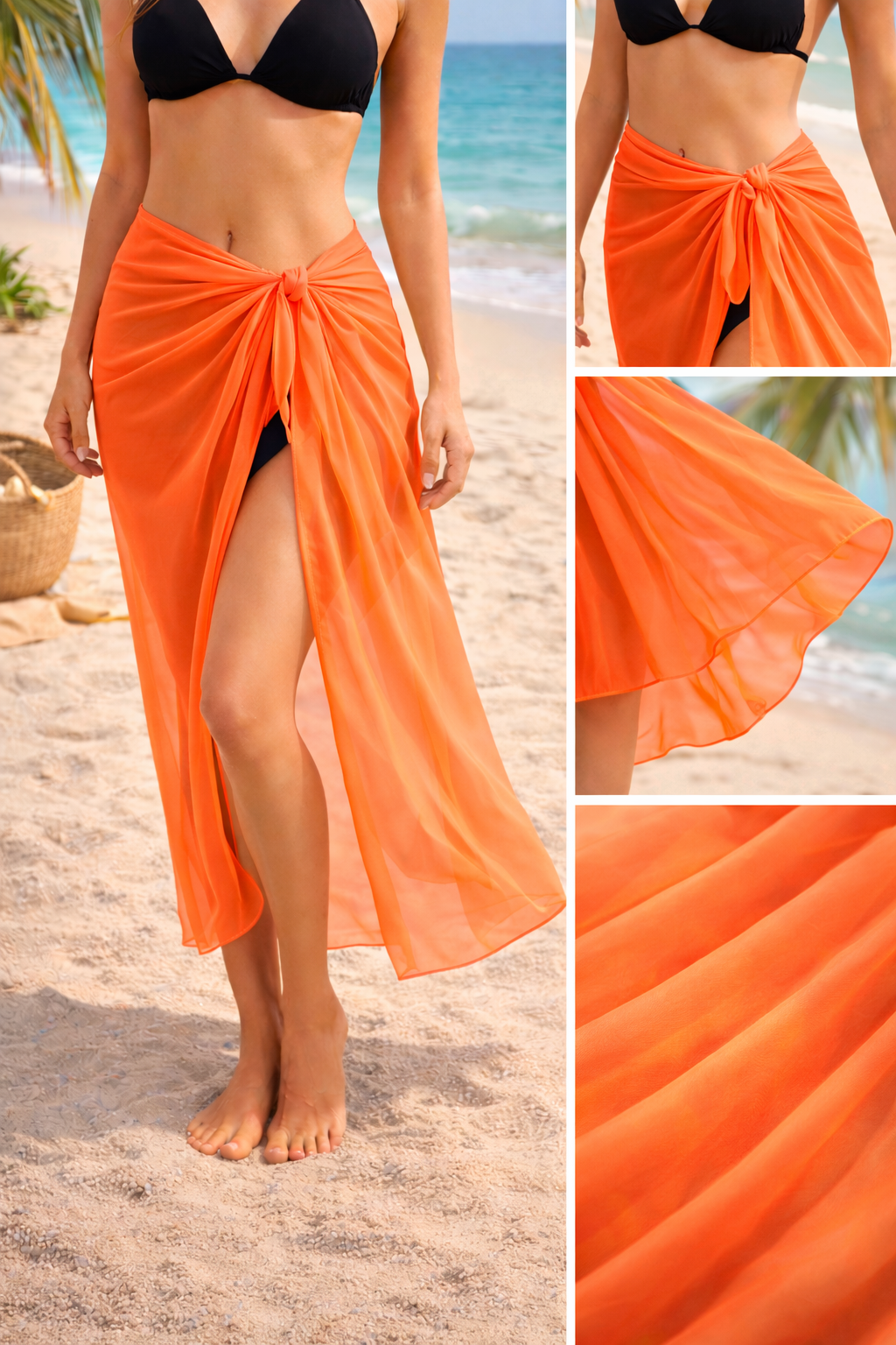 Summer Beach Sarong – Lightweight Swim Cover-Up