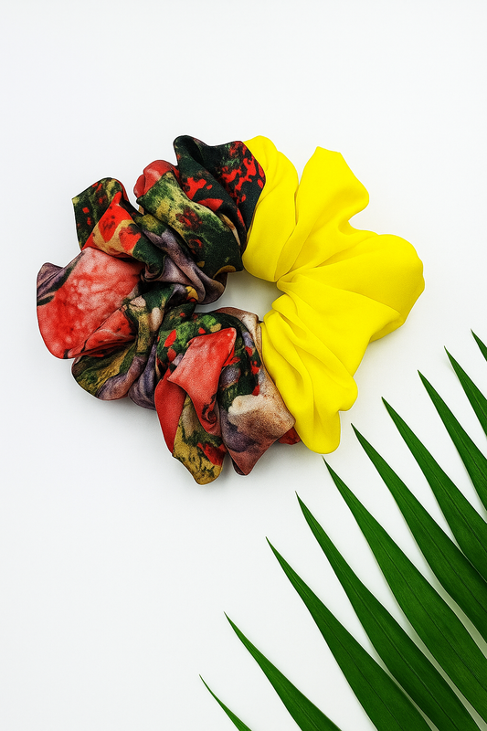 Summer Tropical oversized scrunchie