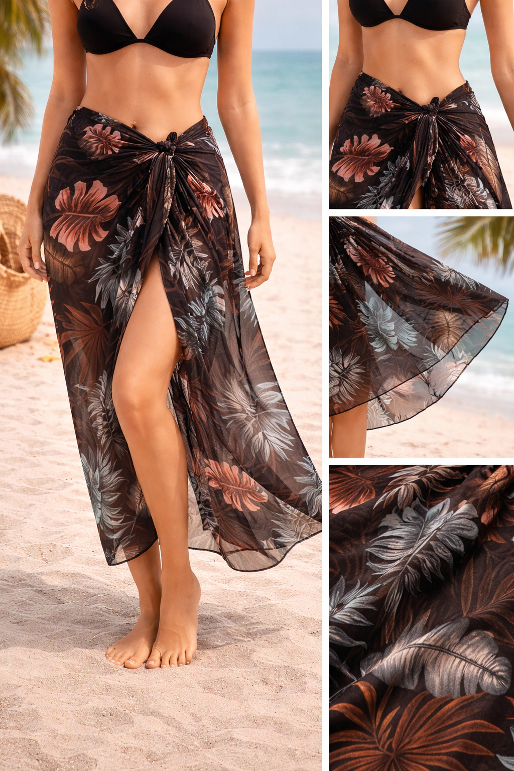 Summer Beach Sarong – Lightweight Swim Cover-Up