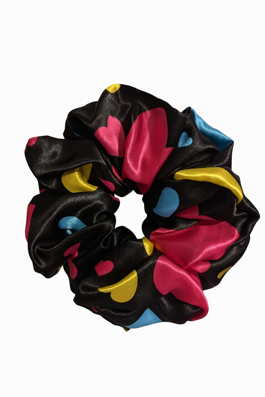 Heart scrunchie