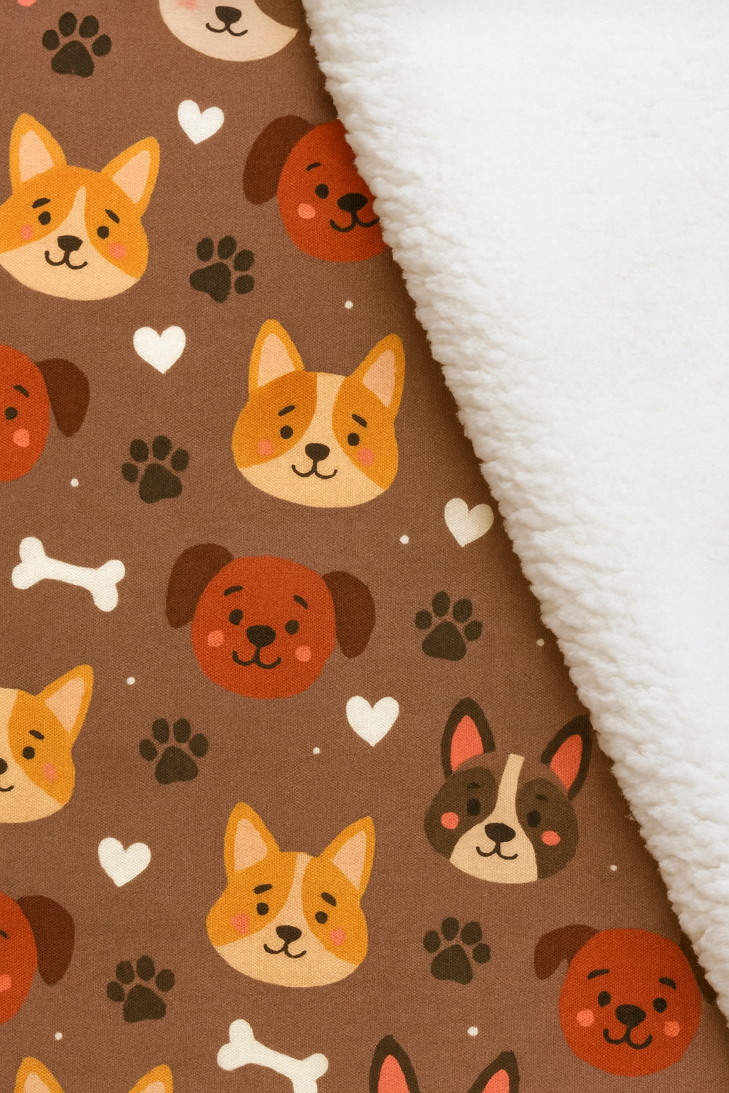 🩵 Soft, Cozy Sherpa Blanket with Dog Print + Set of Dog Toys! 🐾
