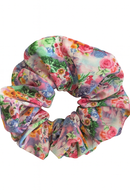 Light  Rubi floral scrunchie