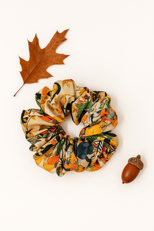 Golden Garden scrunchie medium