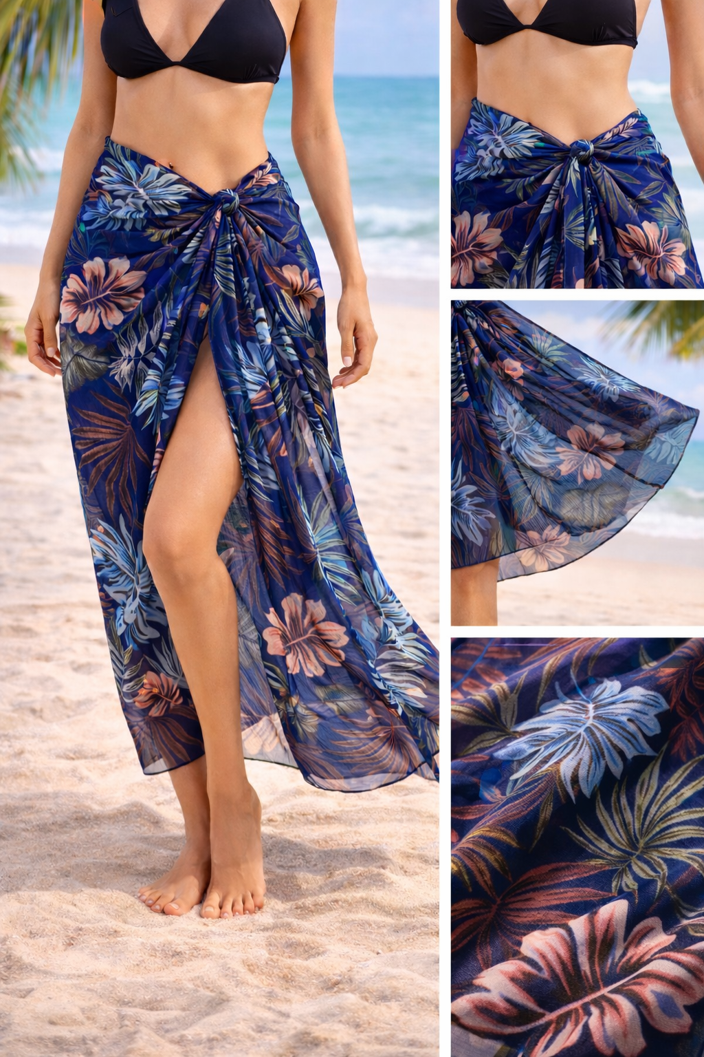 Summer Beach Sarong – Lightweight Swim Cover-Up